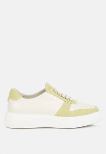 Kjaer Dual Tone Leather Sneakers