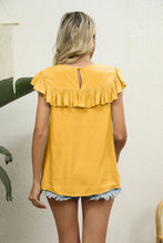 Cargar imagen en el visor de la galería, Spliced Lace Ruffled Blouse
