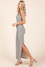 Cargar imagen en el visor de la galería, Mittoshop Striped Scoop Neck Sleeveless Maxi Dress
