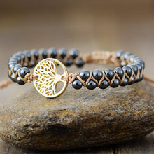 Cargar imagen en el visor de la galería, Alloy Natural Stone Braided Bracelet
