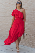 Load image into Gallery viewer, One-Shoulder Asymmetrical Dress
