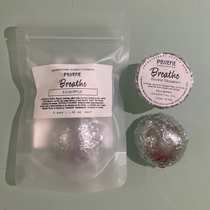 EUCALYPTUS: Handcrafted Shower Steamers (2-pack) – Premium Aromatherapy Shower Bombs with USDA Organic Essential Oils