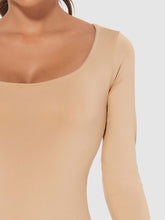 Load image into Gallery viewer, Full Size Scoop Neck Long Sleeve Bodysuit
