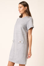 Cargar imagen en el visor de la galería, Mittoshop Suede Short Sleeve Mini Dress
