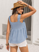 Cargar imagen en el visor de la galería, Textured Tied V-Neck Tank
