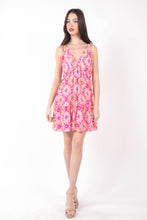 Load image into Gallery viewer, VERY J Floral Back Smocked Ruffled Mini Dress
