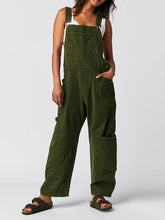 Cargar imagen en el visor de la galería, Pocketed Wide Strap Denim Overalls
