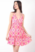 Load image into Gallery viewer, VERY J Floral Back Smocked Ruffled Mini Dress
