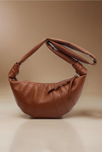 Cargar imagen en el visor de la galería, Zenana Vegan Leather Croissant Crossbody Bag
