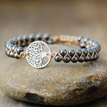 Cargar imagen en el visor de la galería, Alloy Natural Stone Braided Bracelet
