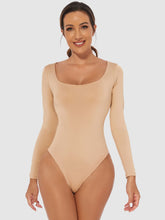 Cargar imagen en el visor de la galería, Full Size Scoop Neck Long Sleeve Bodysuit
