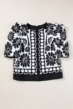 Cargar imagen en el visor de la galería, Printed Round Neck Half Sleeve Blouse
