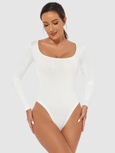 Cargar imagen en el visor de la galería, Full Size Scoop Neck Long Sleeve Bodysuit
