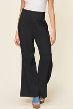 Load image into Gallery viewer, Double Take Full Size Texture Smocked Waist Wide Leg Pants
