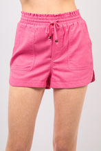 Cargar imagen en el visor de la galería, VERY J Drawstring Elastic Waist Linen Shorts
