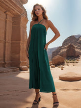 Load image into Gallery viewer, Layered Halter Neck Wide Leg Jumpsuit
