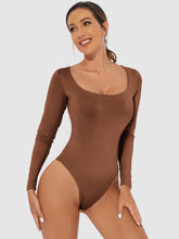 Cargar imagen en el visor de la galería, Full Size Scoop Neck Long Sleeve Bodysuit
