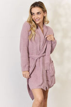 Load image into Gallery viewer, Hailey &amp; Co Tie Front Long Sleeve Robe
