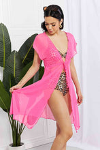 Load image into Gallery viewer, Marina West Swim Pool Day Mesh Tie-Front Cover-Up
