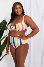 Cargar imagen en el visor de la galería, Marina West Swim Take A Dip Twist High-Rise Bikini in Stripe
