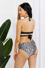 Cargar imagen en el visor de la galería, Marina West Swim Summer Splash Halter Bikini Set in Black
