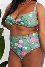 Cargar imagen en el visor de la galería, Marina West Swim Take A Dip Twist High-Rise Bikini in Sage
