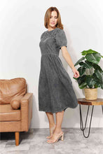 Load image into Gallery viewer, And The Why  Full Size Washed Chambray Midi Dress
